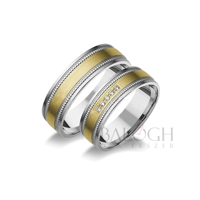 14 karátos karikagyűrű. Az ár párban értendő. Típus: A-1069