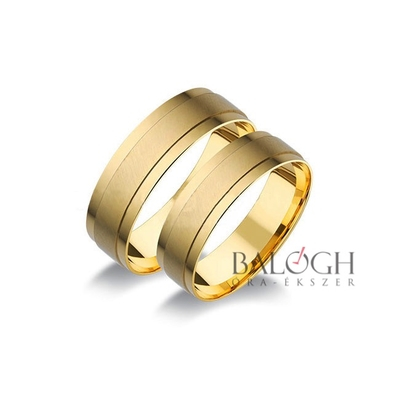 14 karátos karikagyűrű. Az ár párban értendő. Típus: A-1107
