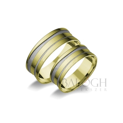 14 karátos karikagyűrű. Az ár párban értendő. Típus: A-1113