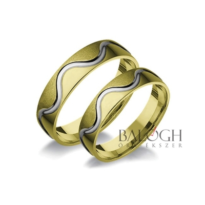 14 karátos karikagyűrű. Az ár párban értendő. Típus: A-1129