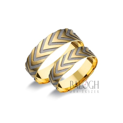 14 karátos karikagyűrű. Az ár párban értendő. Típus: A-1176
