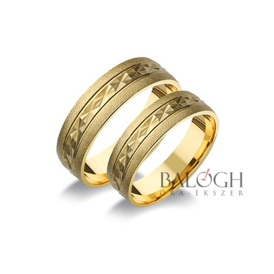 14 karátos karikagyűrű. Az ár párban értendő. Típus: A-6