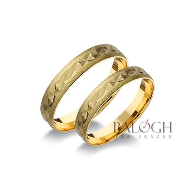 14 karátos karikagyűrű. Az ár párban értendő. Típus: A-334