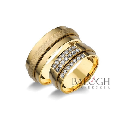 14 karátos karikagyűrű. Az ár párban értendő. Típus: A-613