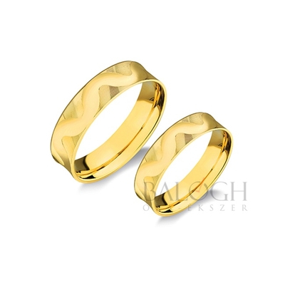 14 karátos karikagyűrű. Az ár párban értendő. Típus: A-656-Z-AC
