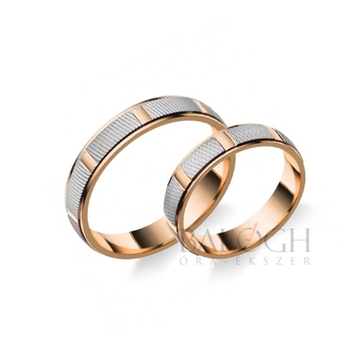 14 karátos karikagyűrű. Az ár párban értendő. Típus: A-8