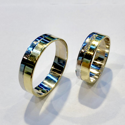 14 karátos karikagyűrű. Az ár párban értendő. Típus: A-837-AC