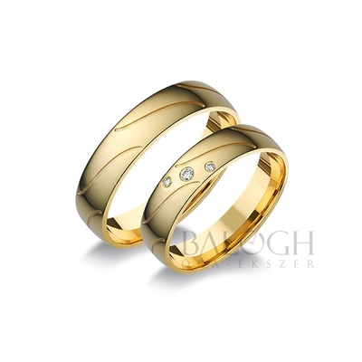 14 karátos karikagyűrű. Az ár párban értendő. Típus: A-839
