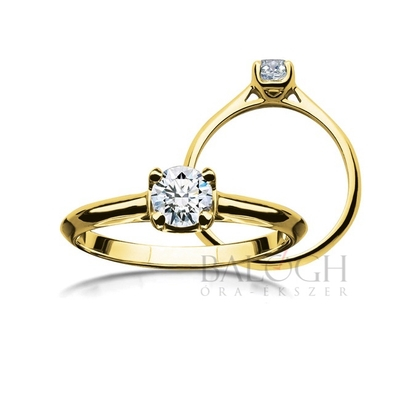 14 karátos eljegyzési gyűrű. Típus: A001