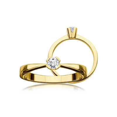 14 karátos eljegyzési gyűrű. Típus: A011