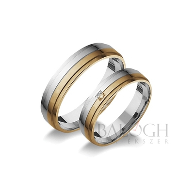 14 karátos karikagyűrű. Az ár párban értendő. Típus: B-1