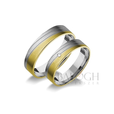 14 karátos karikagyűrű. Az ár párban értendő. Típus: B-17