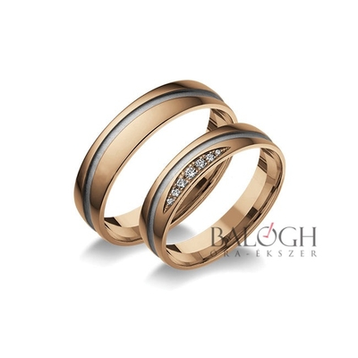 14 karátos karikagyűrű. Az ár párban értendő. Típus: B-9
