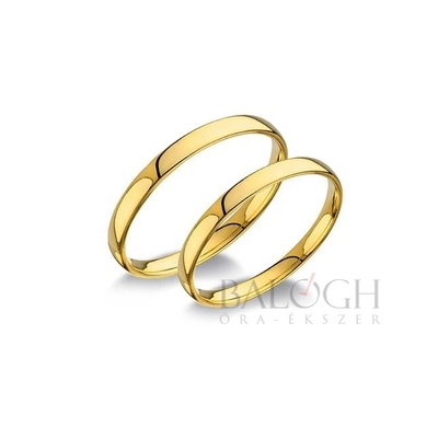 14 karátos karikagyűrű. Az ár párban értendő. Típus: C25