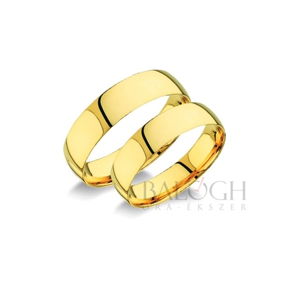 14 karátos karikagyűrű. Az ár párban értendő. Típus: C55