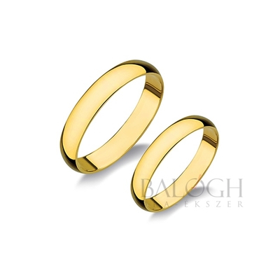 14 karátos karikagyűrű. Az ár párban értendő. Típus: F-4-AC