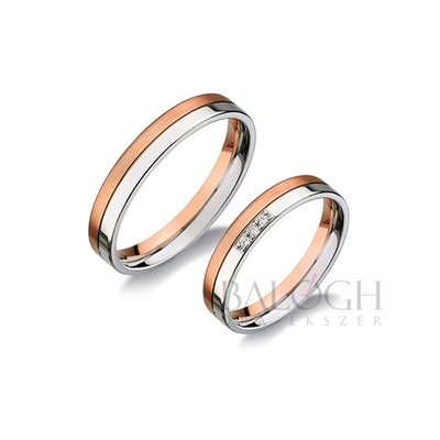 14 karátos karikagyűrű. Az ár párban értendő. Típus: H404-AC