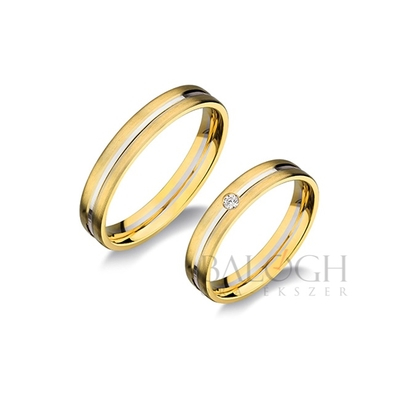 14 karátos karikagyűrű. Az ár párban értendő. Típus: H411-AC