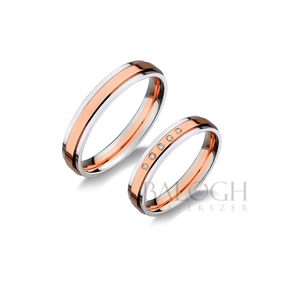 14 karátos karikagyűrű. Az ár párban értendő. Típus: H417-AC