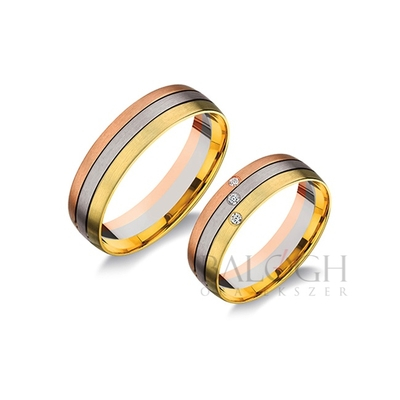 14 karátos karikagyűrű. Az ár párban értendő. Típus: H649-AC