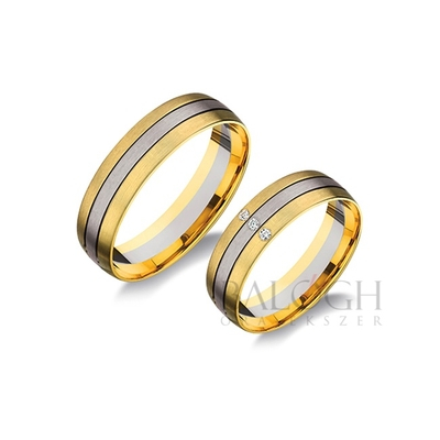 14 karátos karikagyűrű. Az ár párban értendő. Típus: H651-AC
