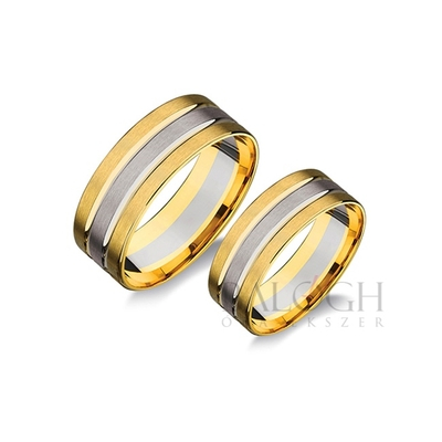 14 karátos karikagyűrű. Az ár párban értendő. Típus: H803-AC