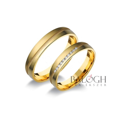 14 karátos karikagyűrű. Az ár párban értendő. Típus: L-134