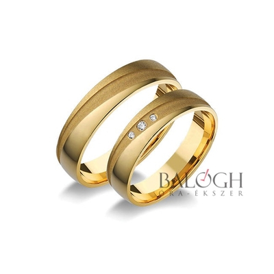 14 karátos karikagyűrű. Az ár párban értendő. Típus: L-138