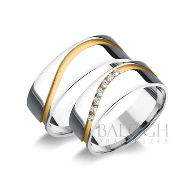 14 karátos karikagyűrű. Az ár párban értendő. Típus: L-23