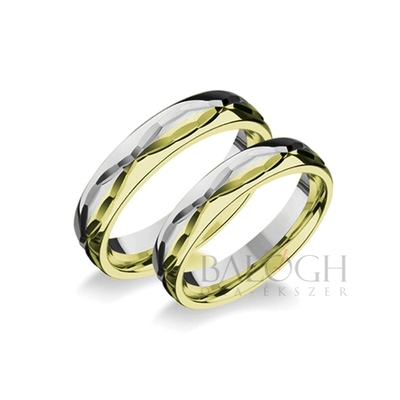 14 karátos karikagyűrű. Az ár párban értendő. Típus: M-1143