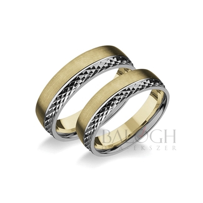 14 karátos karikagyűrű. Az ár párban értendő. Típus: M-1158