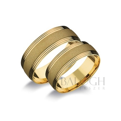 14 karátos karikagyűrű. Az ár párban értendő. Típus: M-381
