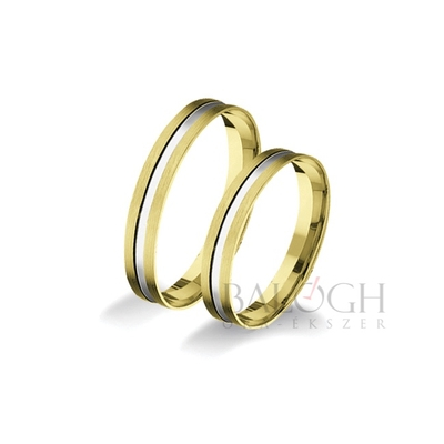 14 karátos karikagyűrű. Az ár párban értendő. Típus: M-A1128