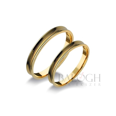 14 karátos karikagyűrű. Az ár párban értendő. Típus: P-10