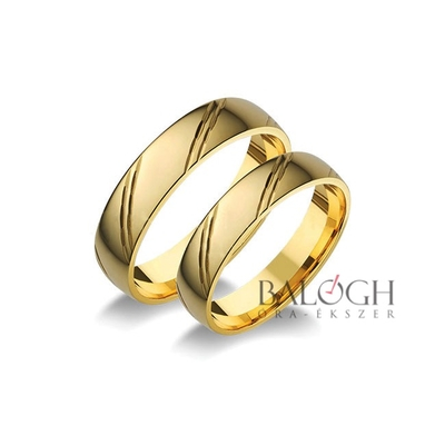14 karátos karikagyűrű. Az ár párban értendő. Típus: P-27