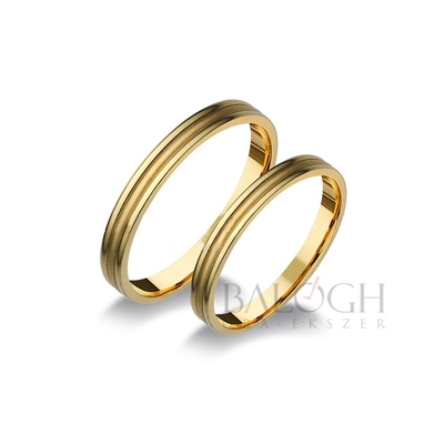 14 karátos karikagyűrű. Az ár párban értendő. Típus: P-4