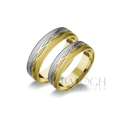 14 karátos karikagyűrű. Az ár párban értendő. Típus: P-8