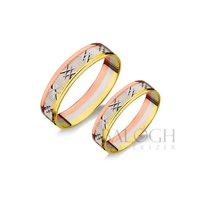 14 karátos karikagyűrű. Az ár párban értendő. Típus: R-100-AC
