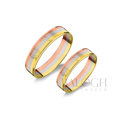 14 karátos karikagyűrű. Az ár párban értendő. Típus: R-102-AC