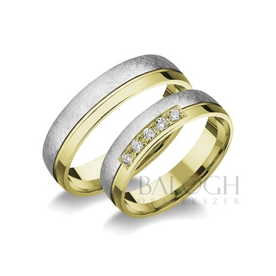 14 karátos karikagyűrű. Az ár párban értendő. Típus: R-120