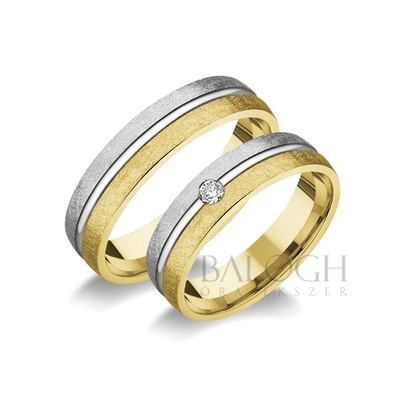 14 karátos karikagyűrű. Az ár párban értendő. Típus: R-124