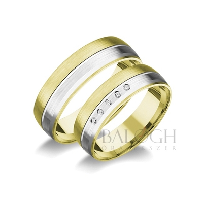 14 karátos karikagyűrű. Az ár párban értendő. Típus: R-189