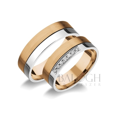 14 karátos karikagyűrű. Az ár párban értendő. Típus: R-225