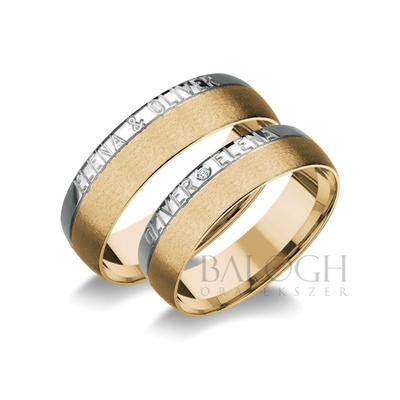 14 karátos karikagyűrű. Az ár párban értendő. Típus: R-369