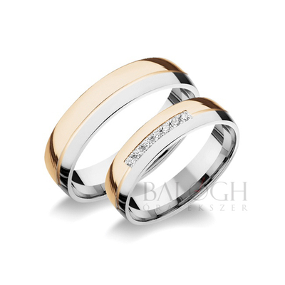 14 karátos karikagyűrű. Az ár párban értendő. Típus: R-393