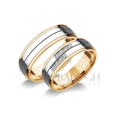14 karátos karikagyűrű. Az ár párban értendő. Típus: R-437
