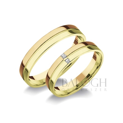14 karátos karikagyűrű. Az ár párban értendő. Típus: R-465