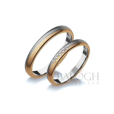14 karátos karikagyűrű. Az ár párban értendő. Típus: R-714