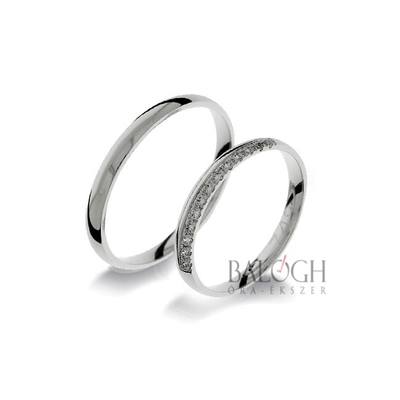 14 karátos karikagyűrű. Az ár párban értendő. Típus: R-749
