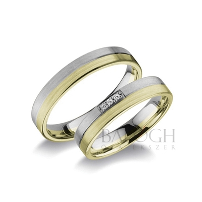 14 karátos karikagyűrű. Az ár párban értendő. Típus: RA-404